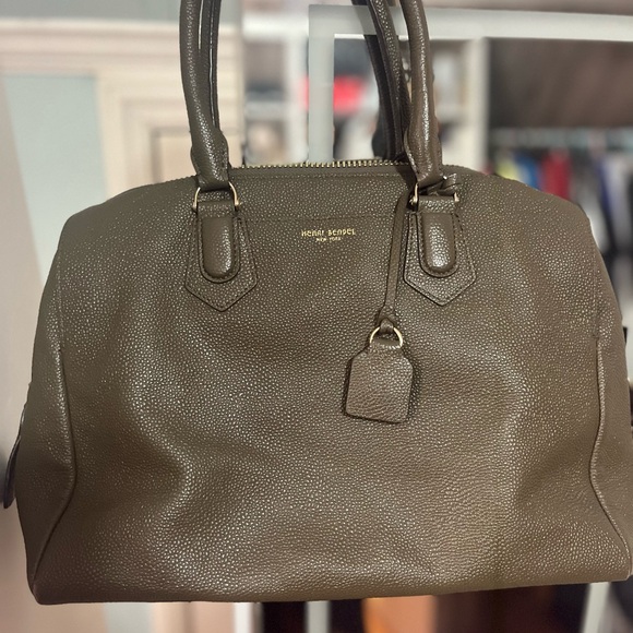 Henri Bendel Olive Green Satchel - Picture 2 of 9